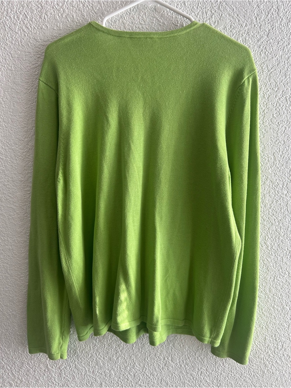 Croft & Barrow Tropical Christmas Palm Tree Cardigan Sweater XL - Picture 3 of 5